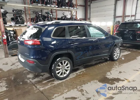 2015 Jeep Cherokee Limited z USA, uszkodzony, nr VIN 1C4PJLDB0FW607692